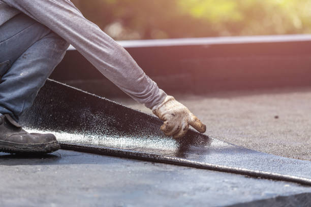 Professional Basement Waterproofing technician working in New Carlisle, IN